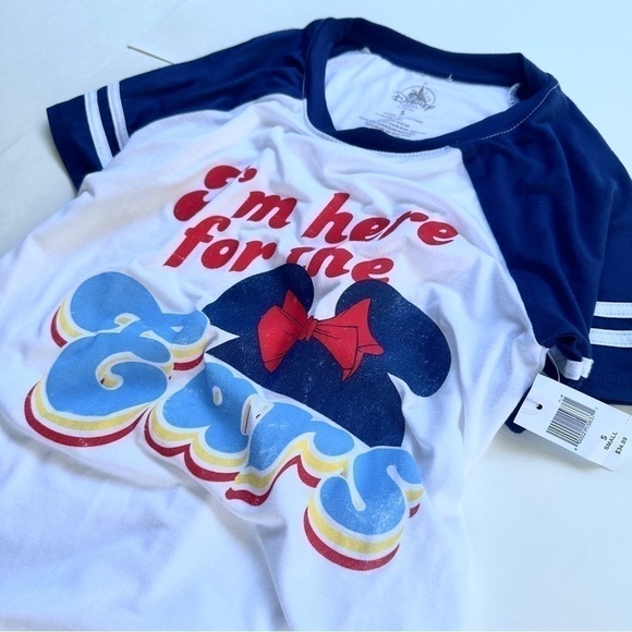 Disney Parks “I’m Here For The Ears” Striped Baseball Style Tshirt NWT - Picture 7 of 10